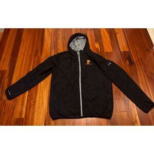 Under Armour Princeton Logo Black Hooded Jacket M Loose Fit UM 1928